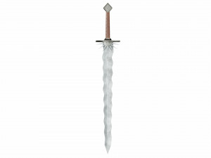 Wavy sword Model 3D