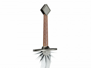 Wavy sword Model 3D
