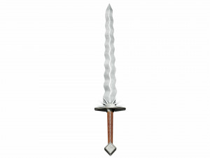 Wavy sword Model 3D