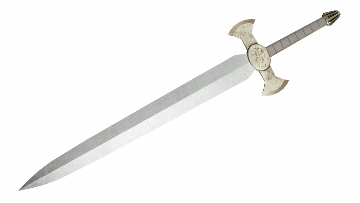 Dragonsword 3D Model .c4d .max .obj .3ds .fbx .stl .blend 