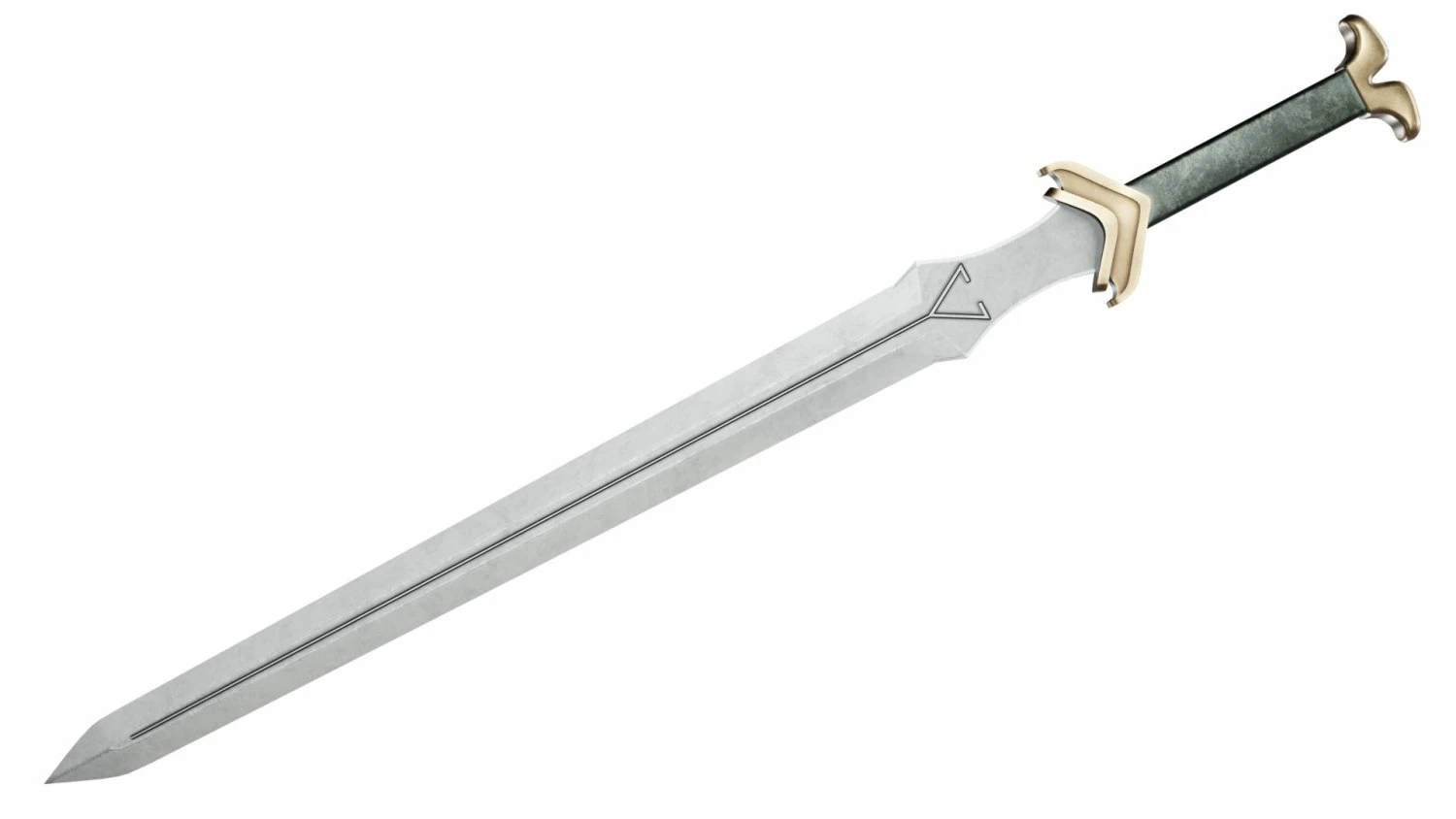 Longsword 2 3D Model .c4d .max .obj .3ds .fbx .stl .blend 
