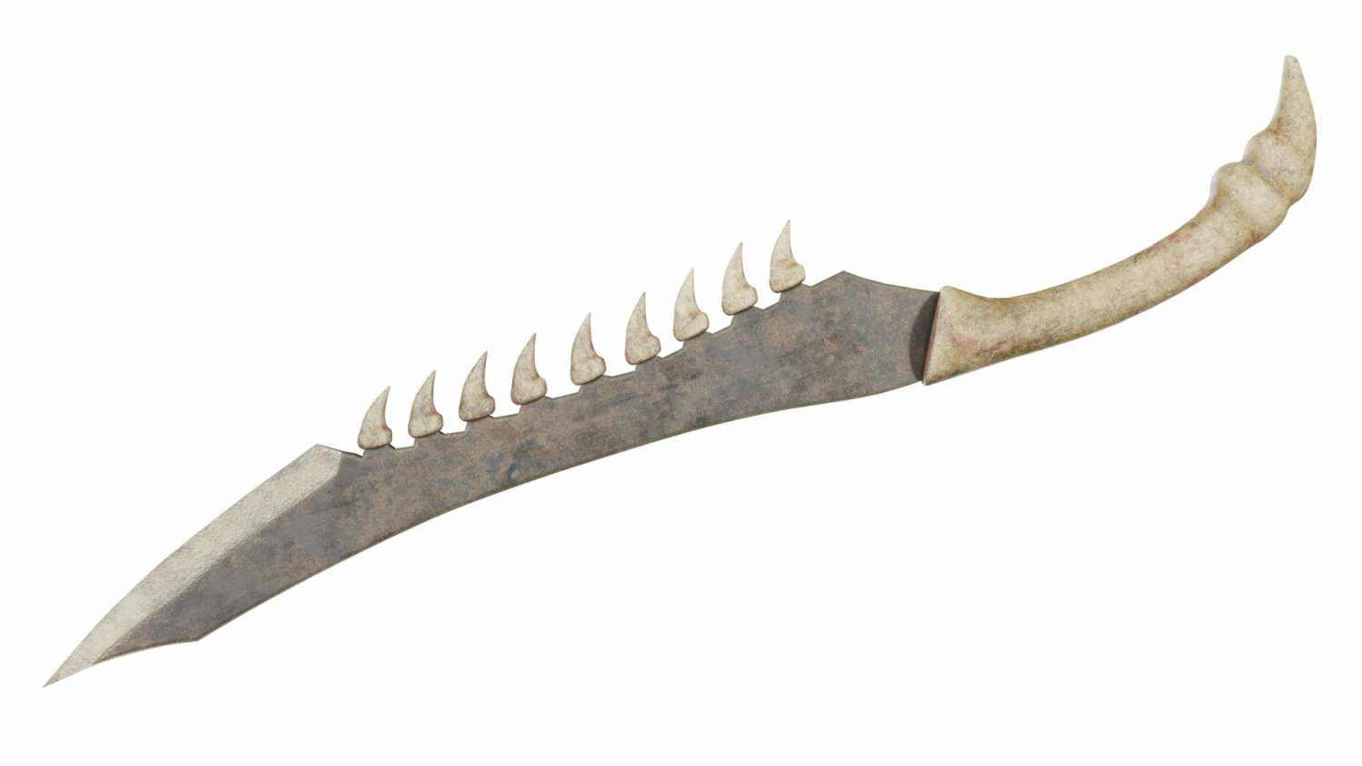 Bone sword 3D Model .c4d .max .obj .3ds .fbx .stl .blend 