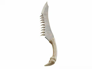 Bone sword 3D Model