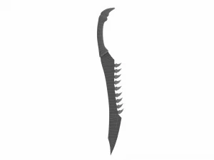 Bone sword 3D Model