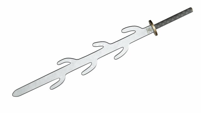 Seven branched sword 3D Model .c4d .max .obj .3ds .fbx .stl .blend 