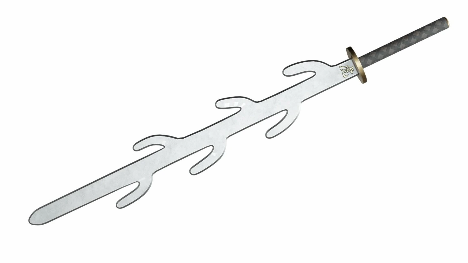 Seven branched sword 3D Model .c4d .max .obj .3ds .fbx .stl .blend