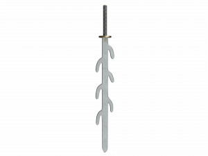 Seven branched sword 3D Model