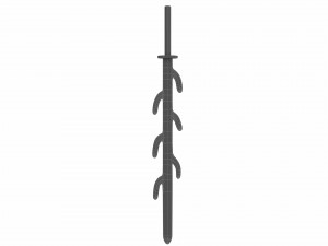 Seven branched sword 3D Model