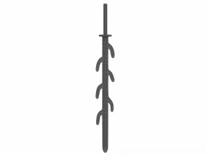 Seven branched sword 3D Model