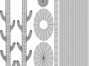 Seven branched sword 3D Model
