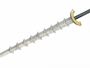 Spiked sword 3D Model