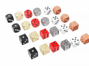 Dice collection 3D Model