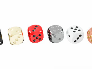 Dice collection 3D Model