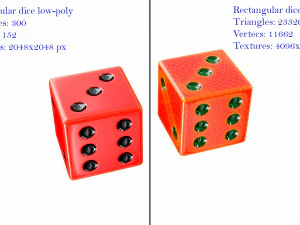 Dice collection 3D Model