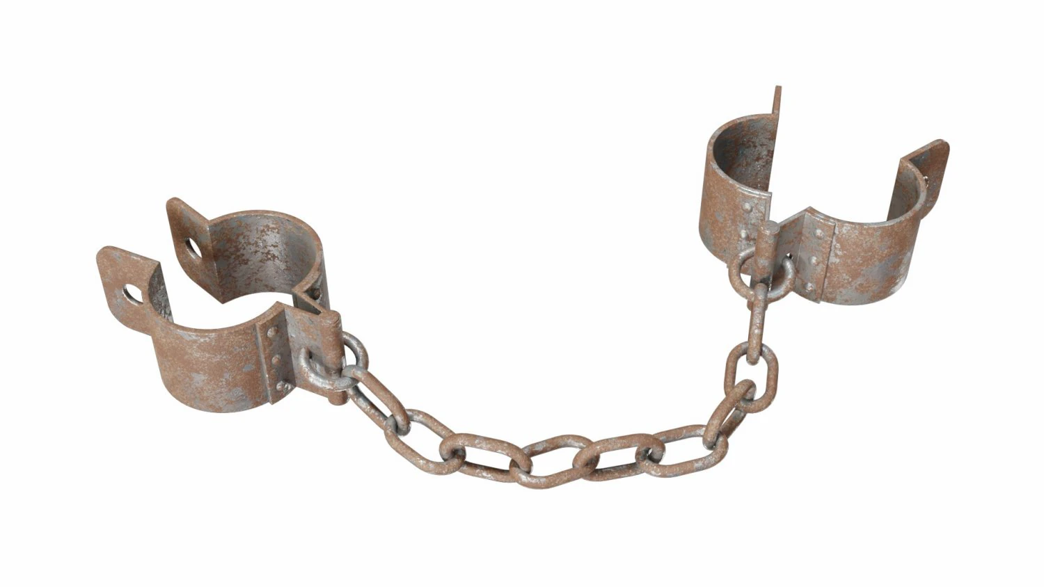 Old rusty shackles 3D Model .c4d .max .obj .3ds .fbx .stl .blend 