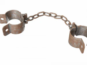 Old rusty shackles 3D Model