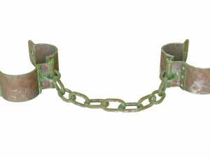 Old rusty shackles 3D Model