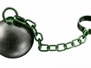 Shackles with weight 3D Model