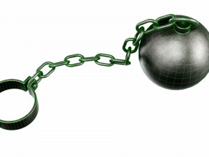 Shackles with weight Model 3D