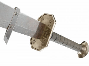 Fanged sword 3D Model