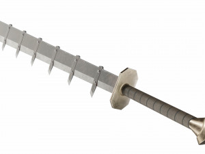Fanged sword 3D Model