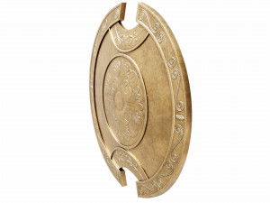Bronze shield 3D मॉडल