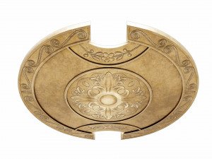 Bronze shield 3D मॉडल
