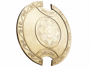 Bronze shield 3D मॉडल