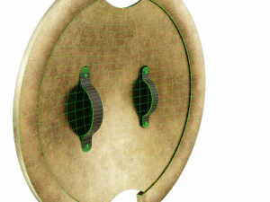 Bronze shield 3D Model