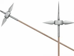 Speer mit Kreuzspitze 3D Modell