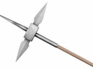 Cross tipped spear 3D Model