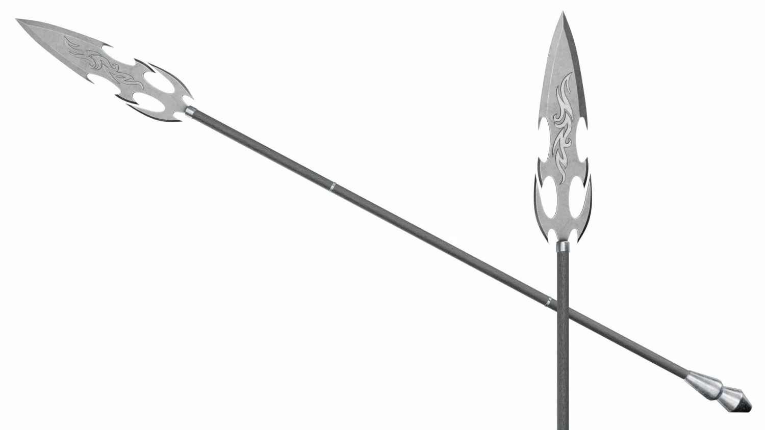 Fantasy spear 3D Model .c4d .max .obj .3ds .fbx .stl .blend 