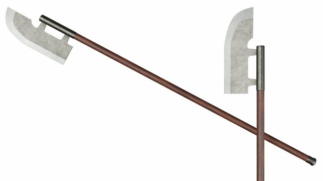 Halberd Modello 3D .c4d .max .obj .3ds .fbx .stl .blend 