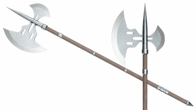 Halberd 04 3D Model .c4d .max .obj .3ds .fbx .stl .blend 