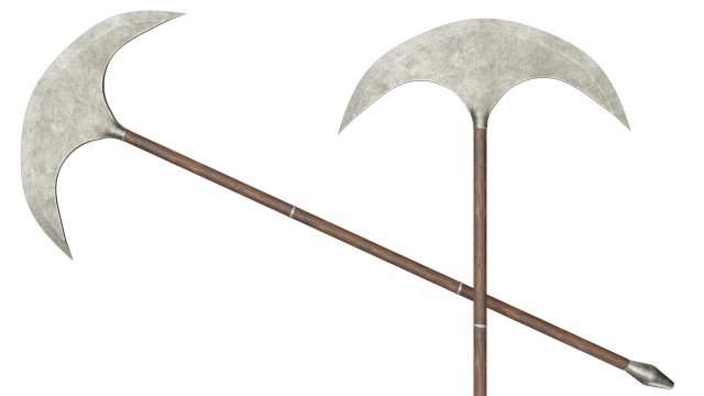 Sharp axe spear Model 3D .c4d .max .obj .3ds .fbx .stl .blend 