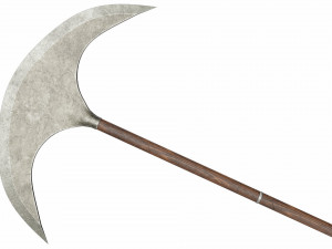 Sharp axe spear Model 3D