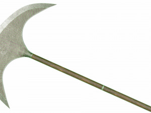 Sharp axe spear Model 3D