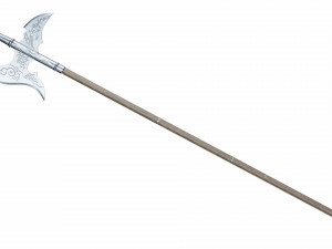 Silver halberd Modelo 3D