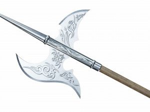 Silver halberd Modelo 3D