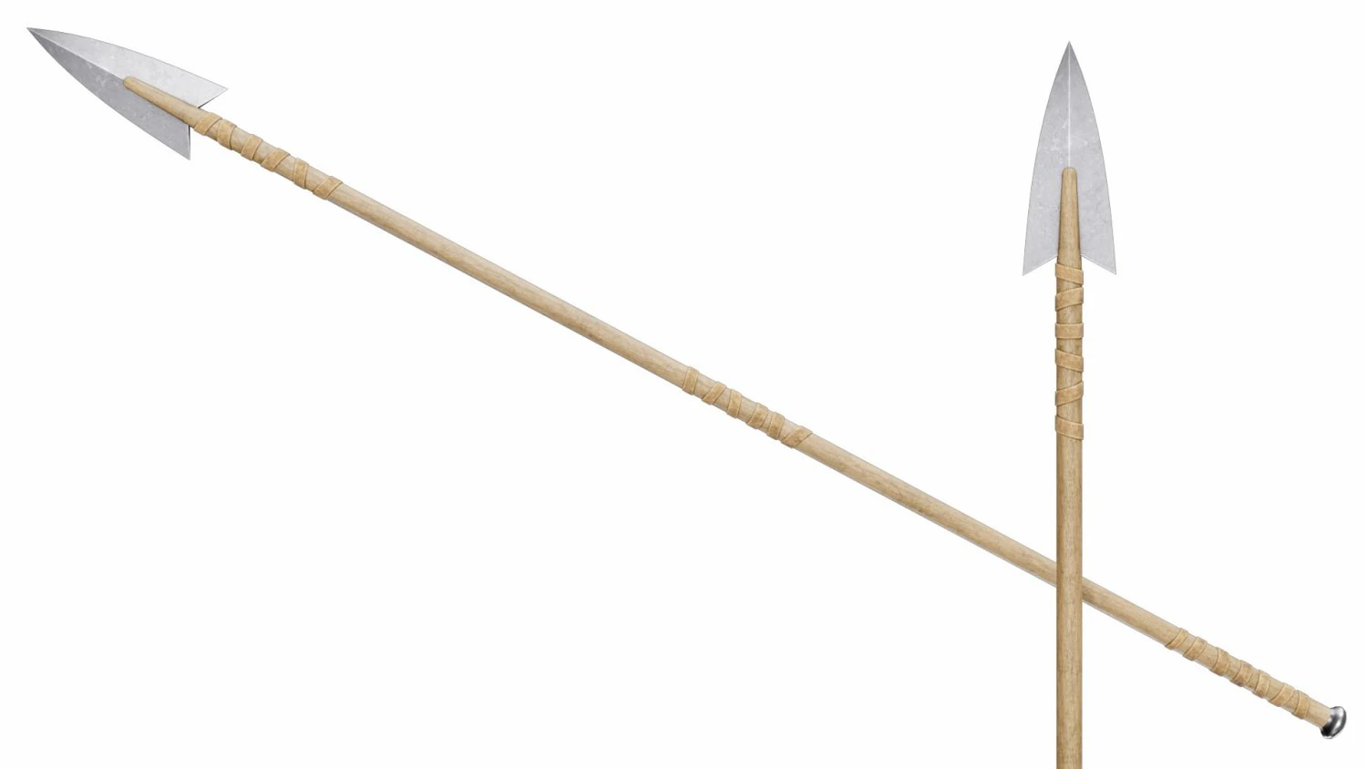 Spear 02 3D Model .c4d .max .obj .3ds .fbx .stl .blend