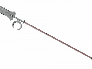 Spear with crescent 3D Model