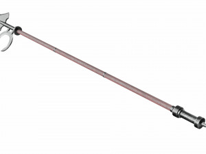 Spear with crescent 3D Model