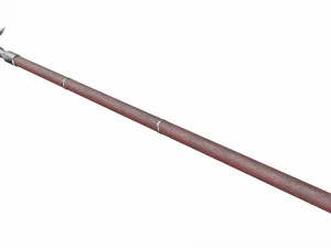 Spear with double crescent 3D Model