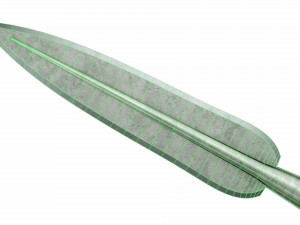 Spear with leaf shaped tip Modello 3D
