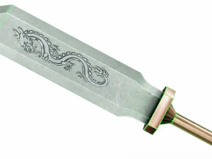 Spear with straight tip 3D Model