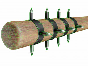 Club with spikes Modelo 3D