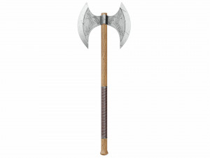 Double edged battleaxe Model 3D
