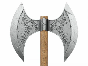 Double edged battleaxe 3D Model