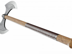 Double edged battleaxe Model 3D