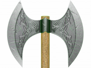 Double edged battleaxe Model 3D
